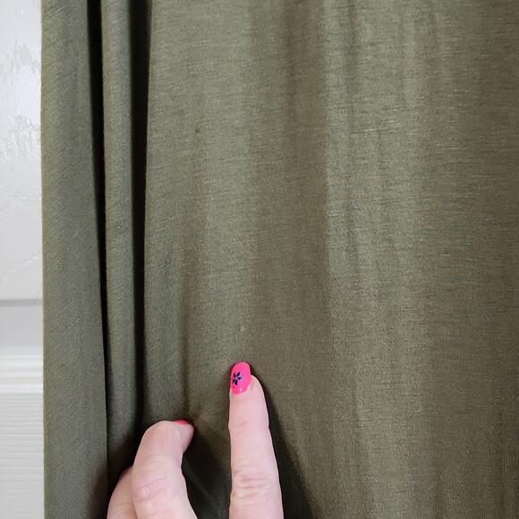 Daisy Fuentes Womens Green Lace‎ Sleeveless Lightweight Shark Bite Hem Dress Med - Picture 6 of 11